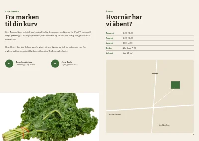 Side 2–3 af Hæfte for gårdbutik – 12 sider