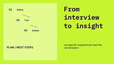 From interview to insight
