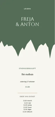 Huwelijk op het stadhuis — Freja en Anton, Odense