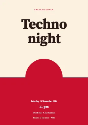 Techno night in Frederikshavn