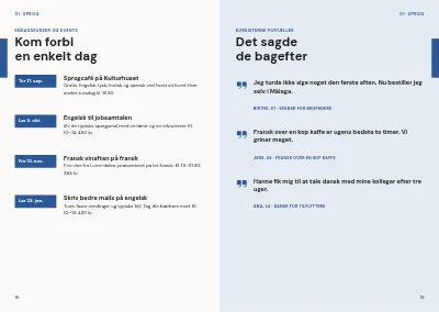 Side 18–19 af Kursuskatalog for aftenskole – 96 sider