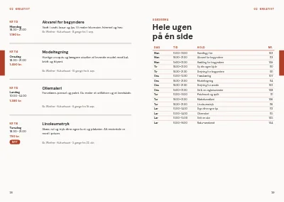 Side 28–29 af Kursuskatalog for aftenskole – 96 sider