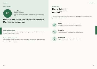 Side 38–39 af Kursuskatalog for aftenskole – 96 sider