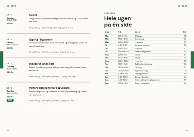 Side 40–41 af Kursuskatalog for aftenskole – 96 sider
