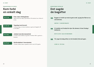 Side 42–43 af Kursuskatalog for aftenskole – 96 sider
