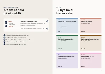 Side 4–5 af Kursuskatalog for aftenskole – 96 sider
