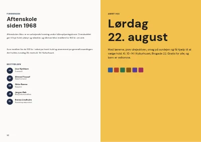 Side 92–93 af Kursuskatalog for aftenskole – 96 sider