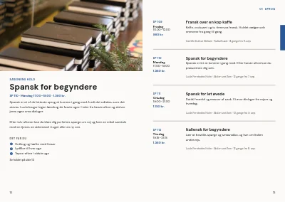 Side 12–13 af Kursuskatalog for aftenskole – 96 sider