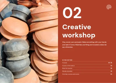 Pages 20–21 of Course catalogue for an evening school – 96 pages