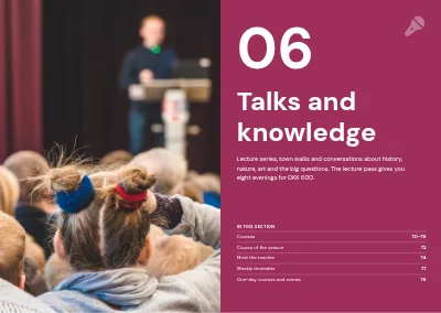 Pages 68–69 of Course catalogue for an evening school – 96 pages