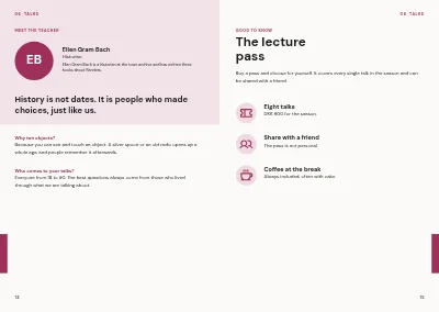 Pages 74–75 of Course catalogue for an evening school – 96 pages