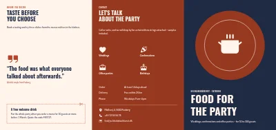 Catering for parties