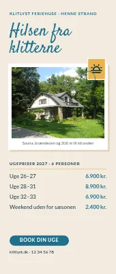 Roll-up til sommerhusudlejning — hilsen fra klitterne