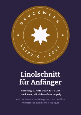Linolschnitt-Workshop — Einladung