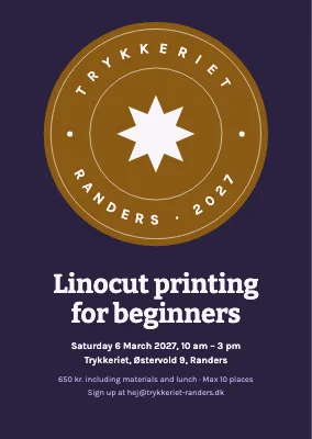 Linocut workshop — invitation
