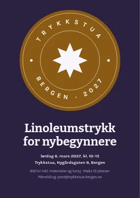 Linosnittverksted — invitasjon