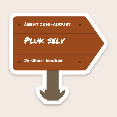 Pluk selv-skiltet