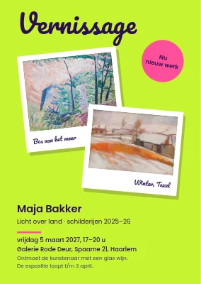 Besloten galerieopening — uitnodiging