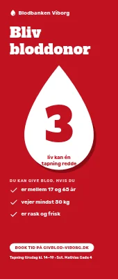 Roll-up til blodbank — bliv bloddonor