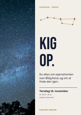 Foredrag om stjernehimlen i Odder