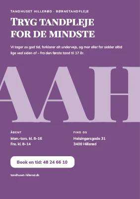 Børnetandpleje — servicefolder