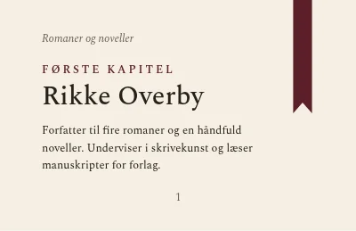 Første kapitel