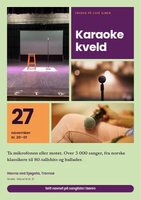 Karaokekveld på kafé