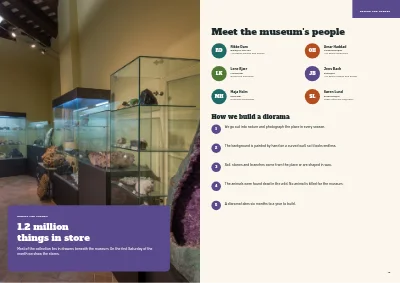 Pages 18–19 of Family guide to a natural history museum – 24 pages