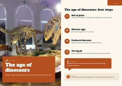 Pages 6–7 of Family guide to a natural history museum – 24 pages