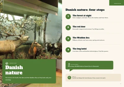 Pages 10–11 of Family guide to a natural history museum – 24 pages