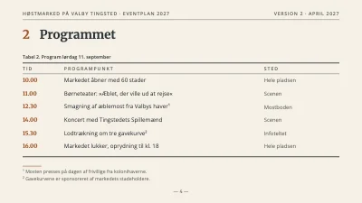 Side 4 af Eventplan — høstmarked i byen