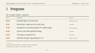 Side 4 av Eventplan — høstmarked