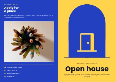 Open house at the school