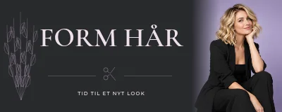 FORM HÅR — frisoerskilt