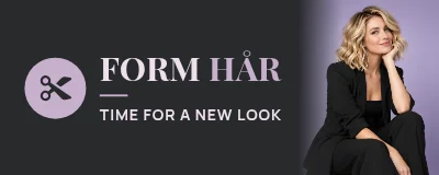 FORM HÅR — Hair salon sign