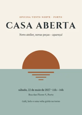 Casa aberta em Klitmøller — convite