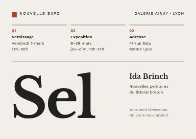 Vernissage privé — grille suisse et grand titre