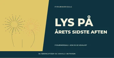 Fyrværkerisalg – Moderne kontrast