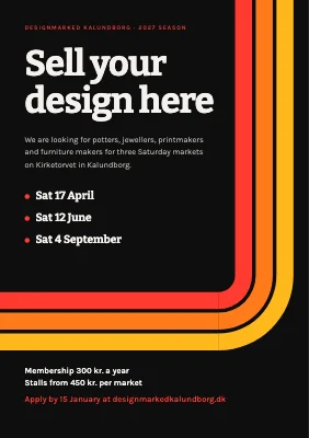 Design market — apply for a stall