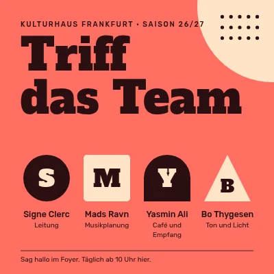 Kulturhaus — Lerne das Team kennen