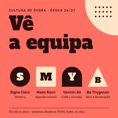 Casa da cultura — conheça a equipa