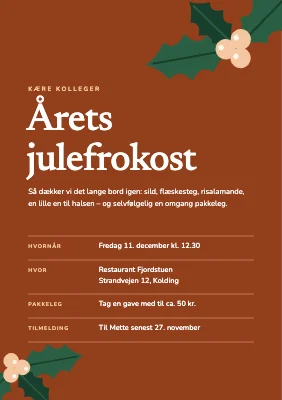 Julefrokost på arbejdet — kristtjørn