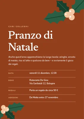 Pranzo di Natale in ufficio — agrifoglio