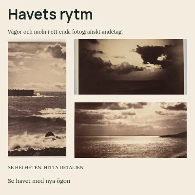 Havets rytm · Tre steg
