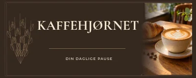 KAFFEHJØRNET — cafeskilt facade