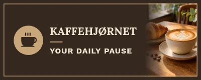 KAFFEHJØRNET — Cafe facade sign