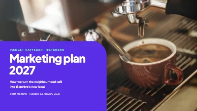 Page 1 of Marketing plan — coffee bar