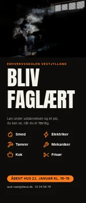 Roll-up til erhvervsskole — bliv faglært