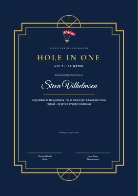 Bevis — hole in one