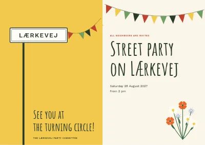 Street party for the whole road